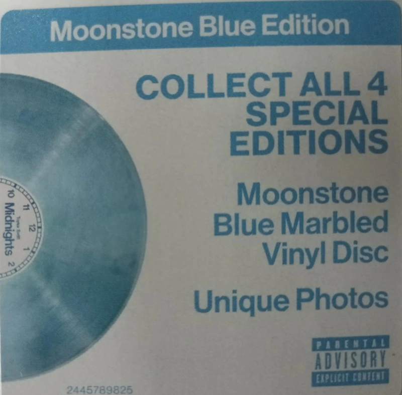 VINILO  TAYLOR SWIFT/ MIDNIGHTS  MOONSTONE BLUE VINYL  1LP - 2