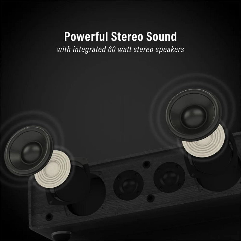 TORNAMESA CROSLEY/ RECORD PLAYER BT STAVE BLACK - 8
