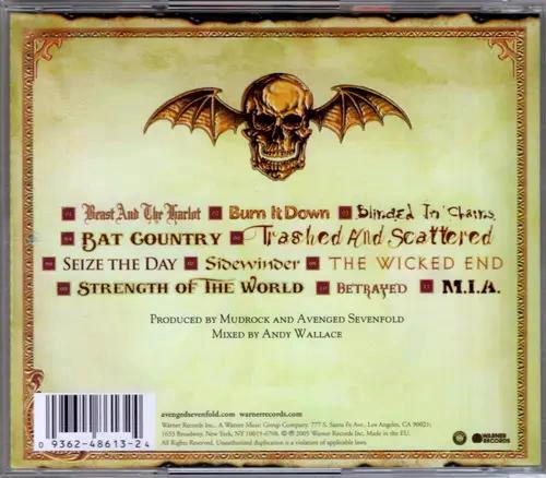 CD AVENGED SEVENFOLD/ CITY OF EVIL 1CD - 4