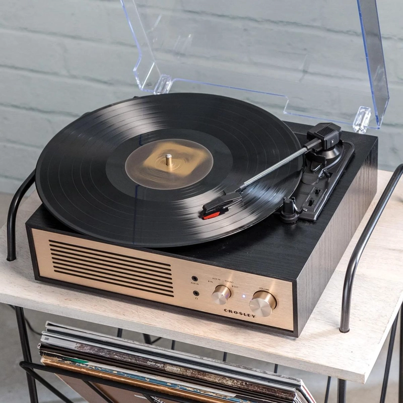 TORNAMESA CROSLEY/ RECORD PLAYER BT MILES BLACK - 3