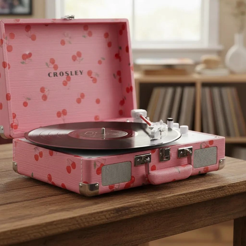 TORNAMESA CROSLEY/ CRUISER DELUXE BT RETRO CHERRY - 1