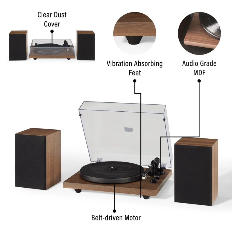 TORNAMESA CROSLEY/ C62C SHELF SYSTEM WALNUT VARIANTE - 7
