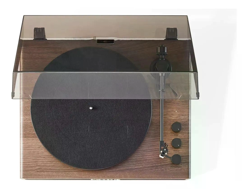 TORNAMESA CROSLEY/ RECORD PLAYER BT STAVE NATURAL MARRON CLARO - 4