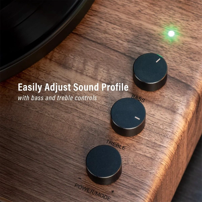 TORNAMESA CROSLEY/ RECORD PLAYER BT STAVE NATURAL MARRON CLARO - 9