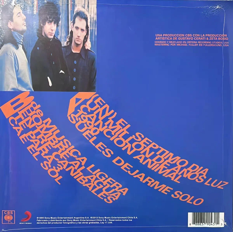 VINILO SODA STEREO/ CANCION ANIMAL 1LP - 3