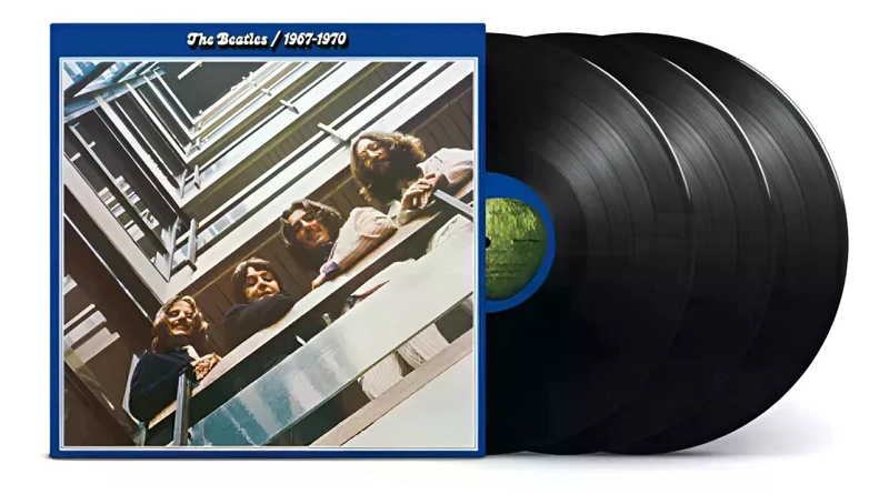 VINILO THE BEATLES/ NOW & THEN 1967-1970 BLUE ALBUM 3LP - 2