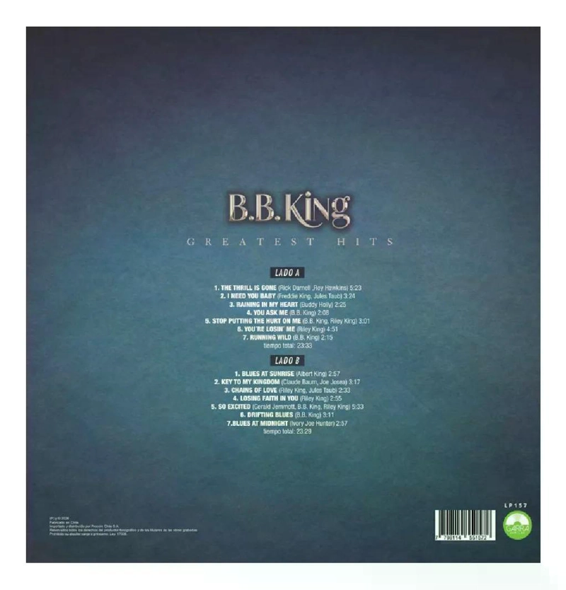 VINILO B.B. KING/ GREATEST HITS (EDICION COLOR) 1LP - 2