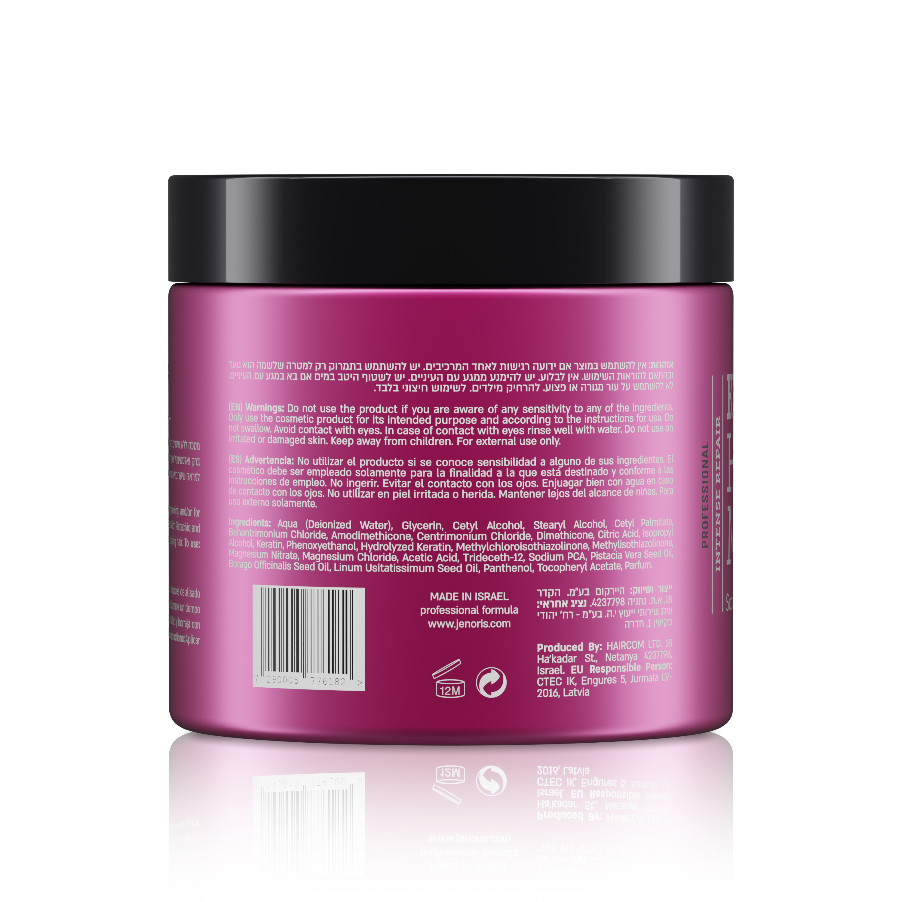 MÁSCARA JENORIS KERATINA HAIR 500 ML - 2