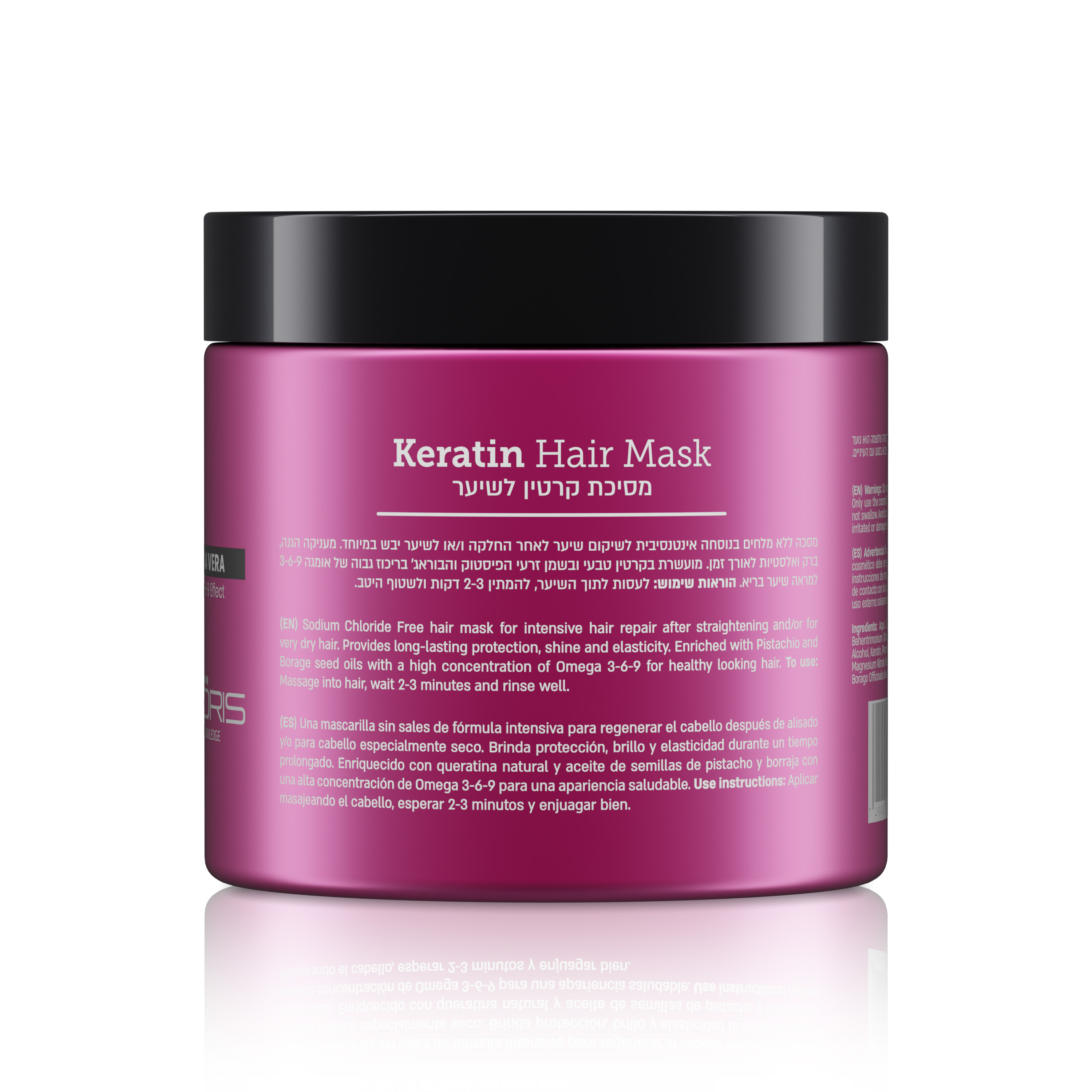 MÁSCARA JENORIS KERATINA HAIR 500 ML - 3