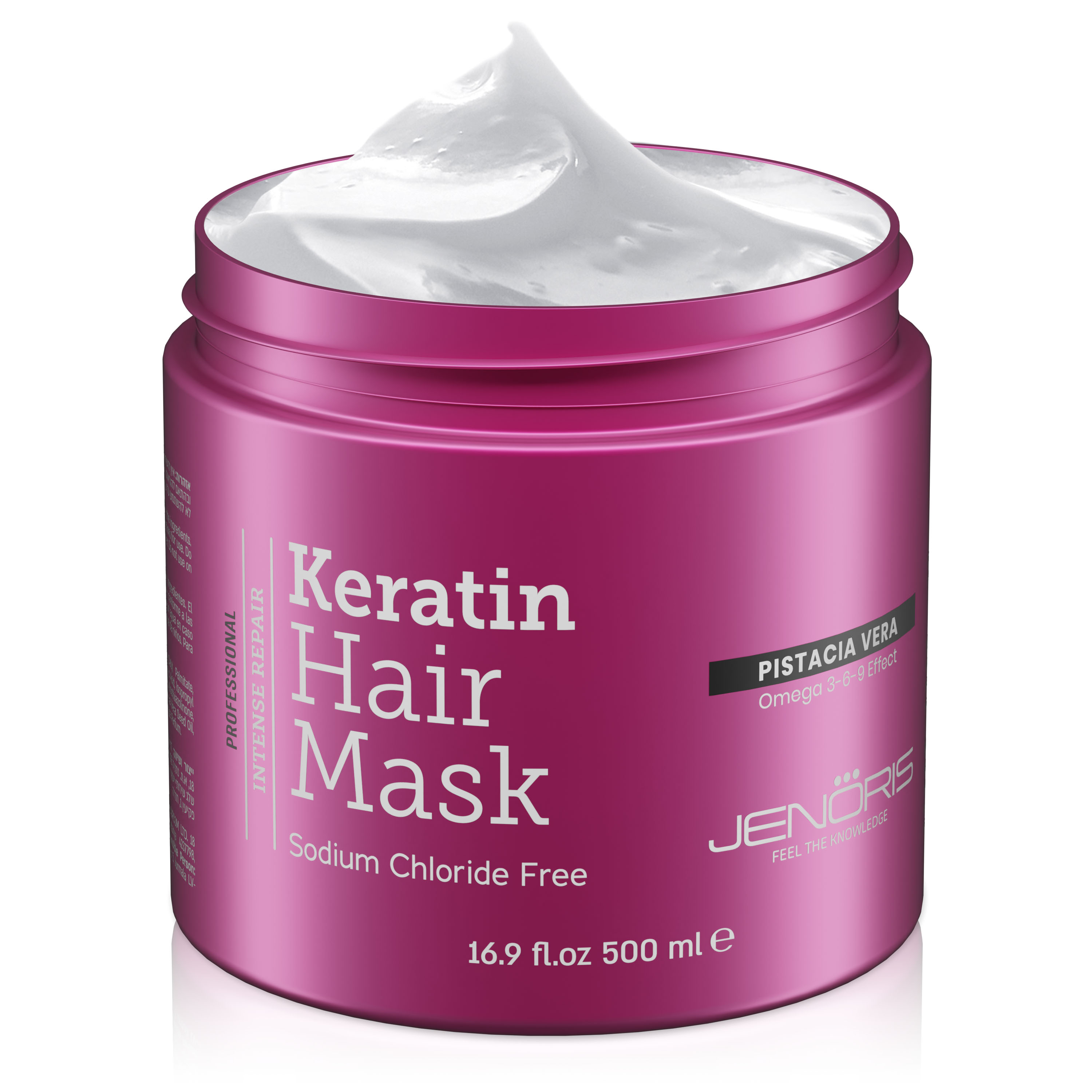 MÁSCARA JENORIS KERATINA HAIR 500 ML - 4