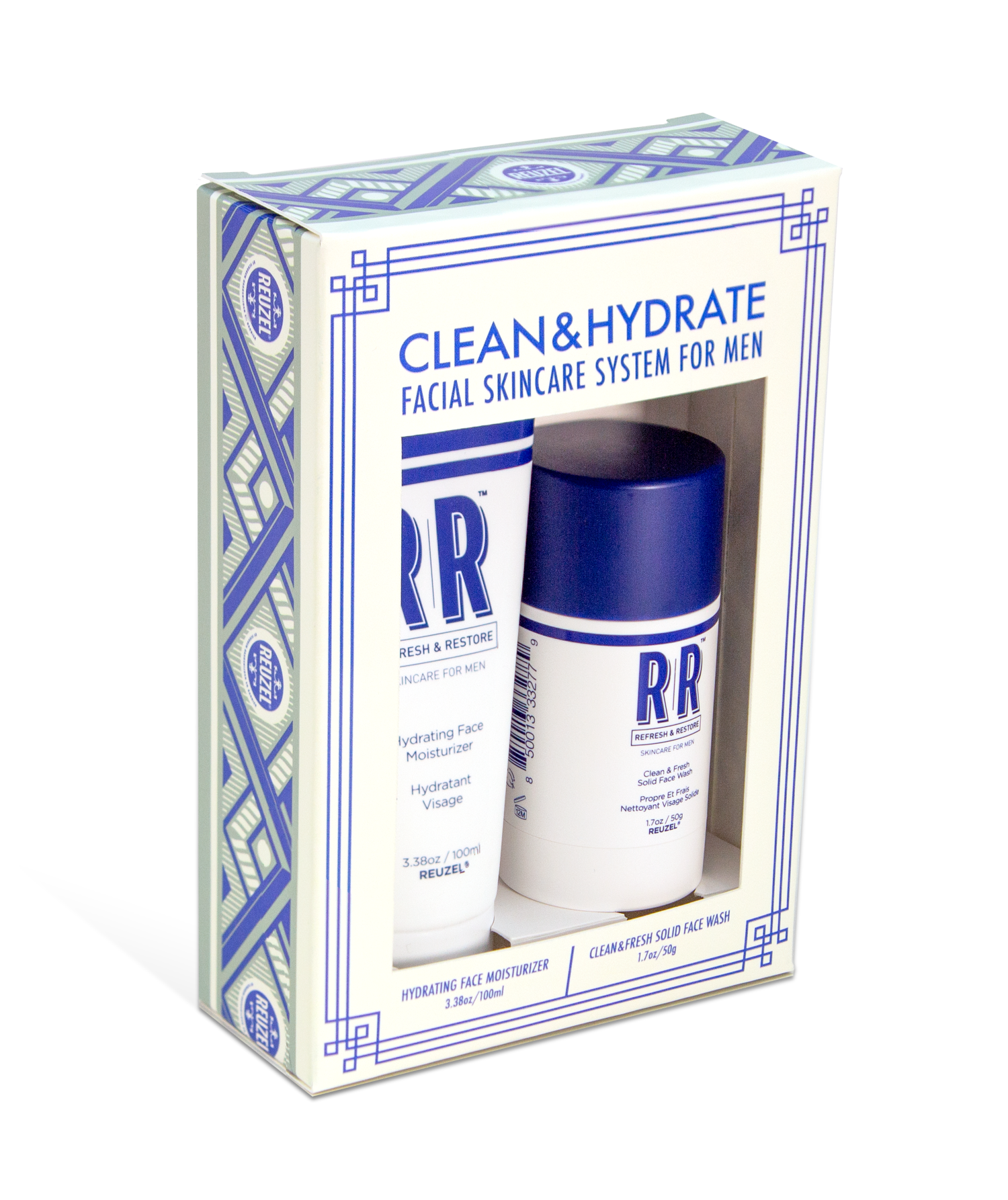 SET REUZEL DUO CREMA HIDRATANTE + BARRA DE LIMPIEZA - 1