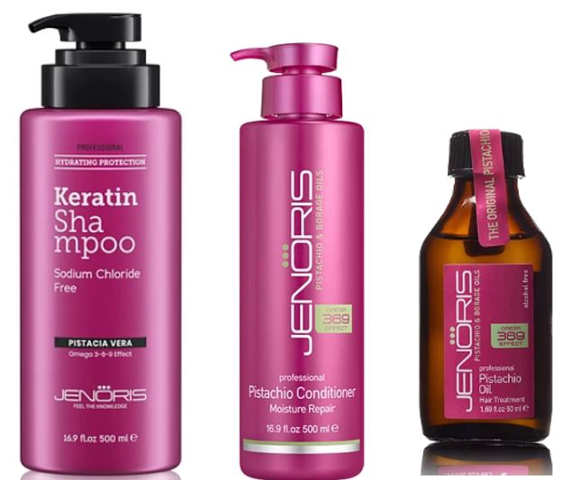 PACK SHAMPOO + ACONDICIONADOR 500ML + ACEITE 100ML JENORIS - 8