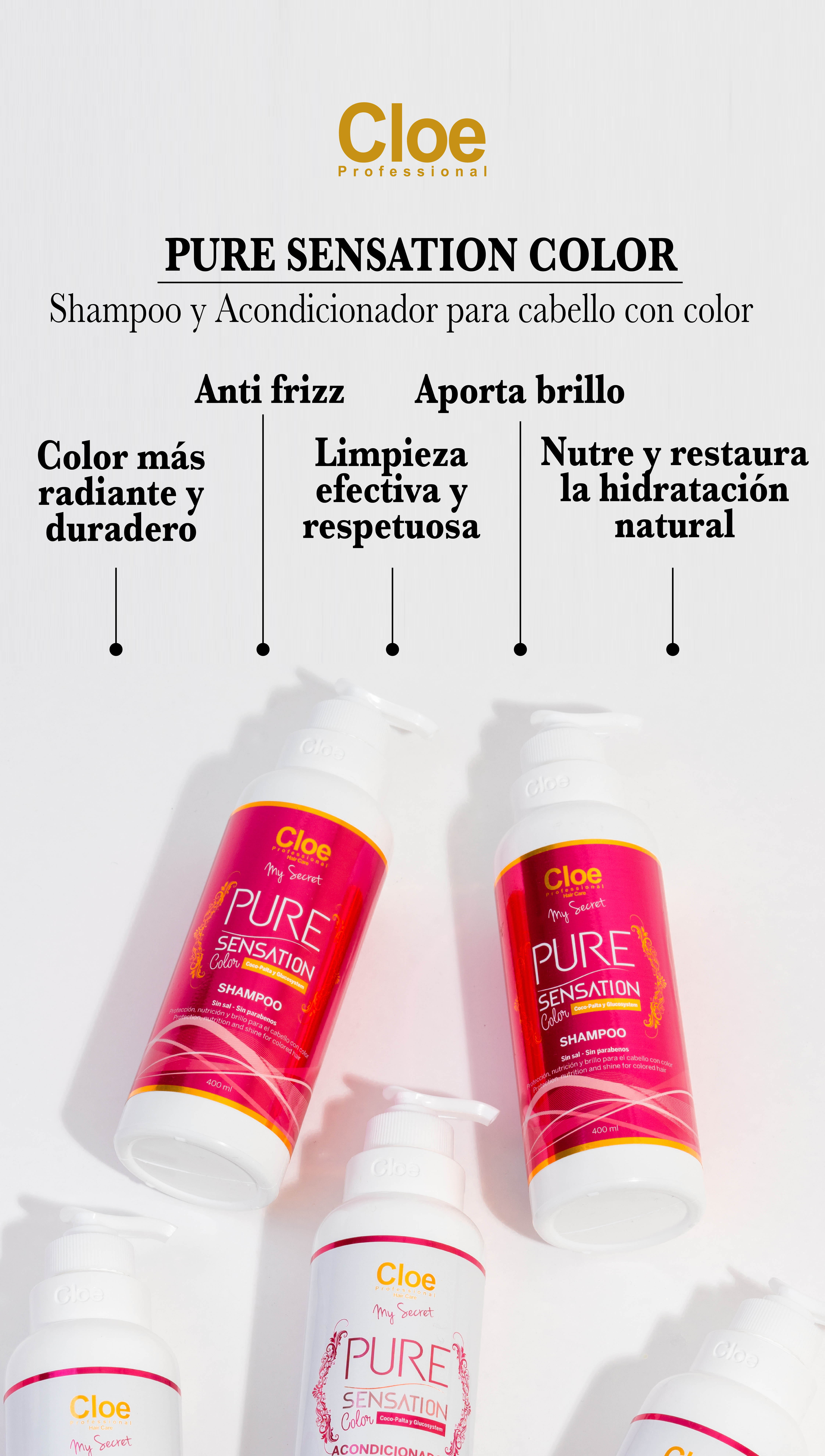 ACONDICIONADOR PURE COLOR 400ML CLOE - 2
