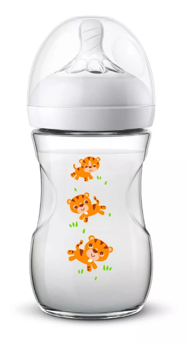 MAMADERA NATURAL PHILIPS AVENT SCF070/20 260ML 1M+ TIGRES - 1