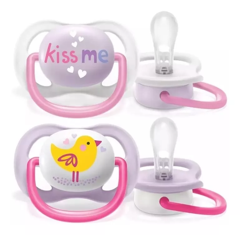 CHUPETE AVENT ULTRA AIR COLLECTION 0-6M X2 SCF080/20 PHILIPS COLOR TRANSPARENTE - 1