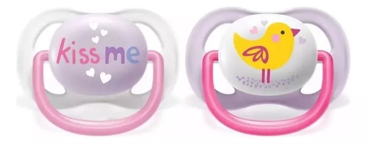 CHUPETE AVENT ULTRA AIR COLLECTION 0-6M X2 SCF080/20 PHILIPS COLOR TRANSPARENTE - 2