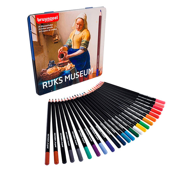 LÁPICES DE COLORES BRUYNZEEL RIJKS MUSEUM SET 24 COLORES - 1
