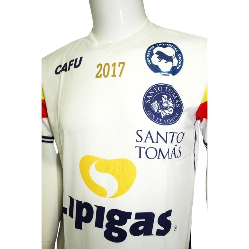 CAMISETA FÚTBOL HOMBRE CAFU BLANCO OSORNO 2017 VISITA NUEVA ORIGINAL - 2