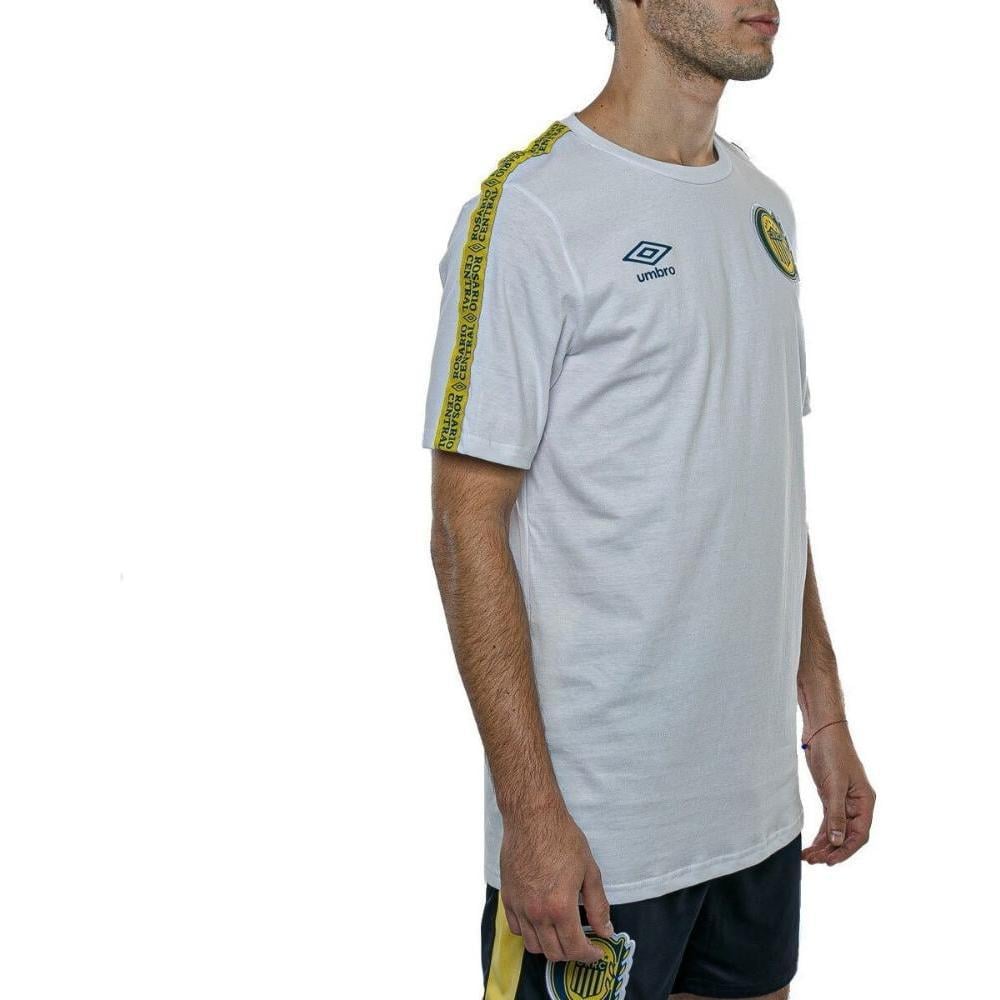 POLERA FÚTBOL HOMBRE UMBRO BLANCA ROSARIO CENTRAL 2022/23 SALIDA ALGODÓN - 2