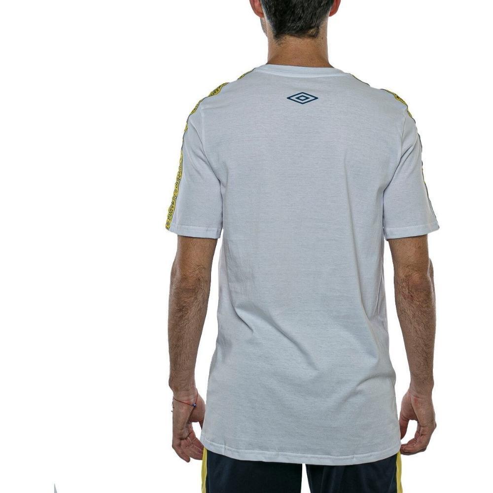 POLERA FÚTBOL HOMBRE UMBRO BLANCA ROSARIO CENTRAL 2022/23 SALIDA ALGODÓN - 3