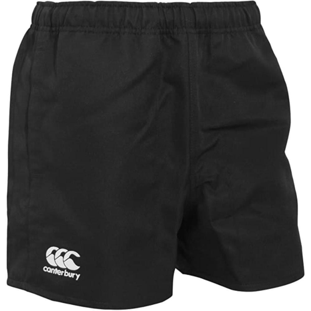 SHORT MIDI REGULAR NIÑO CANTERBURY NEGRO RUGBY ADVANTAGE JUVENIL NUEVO & ORIGINAL - 1