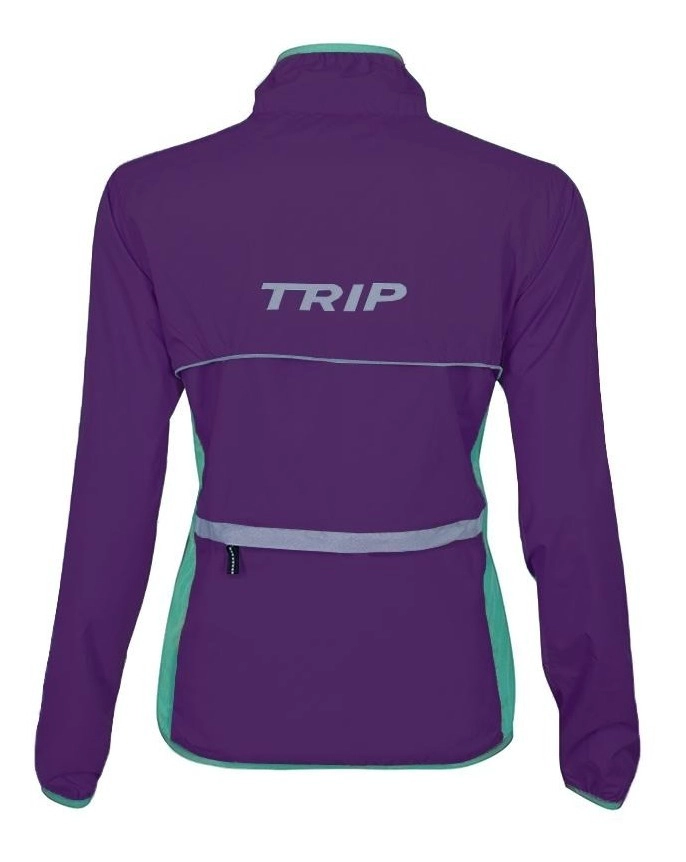 CHAQUETA CORTAVIENTO MUJER NUEVO & ORIGINAL TRIP | MORADO - 2