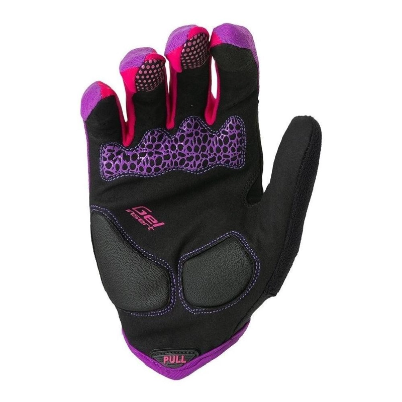 GUANTE CICLISMO ALGODÓN / ELASTANO TRIP TOUCH LARGO DISEÑOS MUJER NUEVO & ORIGINAL MORADO - 2