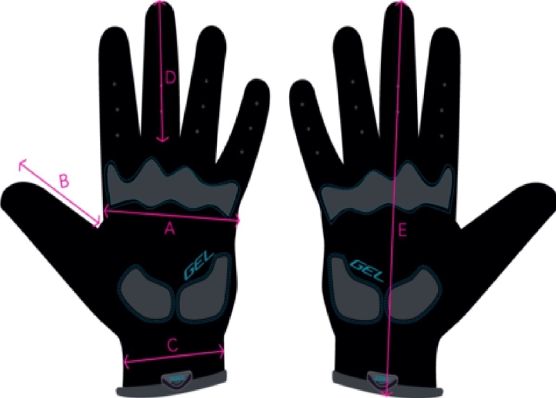 GUANTE CICLISMO ALGODÓN / ELASTANO TRIP TOUCH LARGO DISEÑOS MUJER NUEVO & ORIGINAL ROSADO - 4