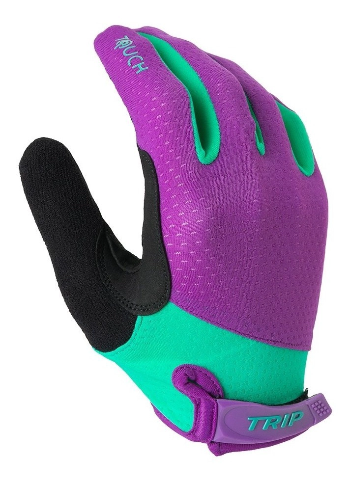 GUANTE CICLISMO ALGODÓN / ELASTANO TRIP TOUCH LARGO DISEÑOS MUJER NUEVO & ORIGINAL ROSADO - 6
