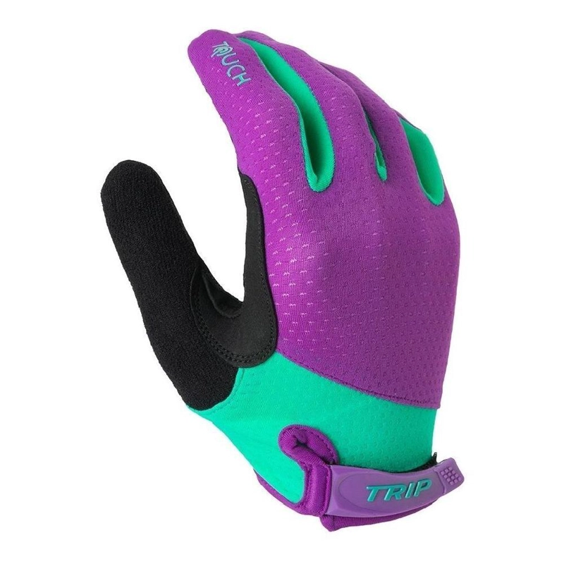 GUANTE CICLISMO ALGODÓN / ELASTANO TRIP TOUCH LARGO DISEÑOS MUJER NUEVO & ORIGINAL TURQUESA - 3