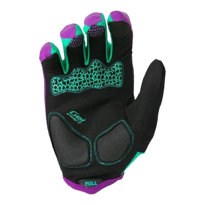 GUANTE CICLISMO ALGODÓN / ELASTANO TRIP TOUCH LARGO DISEÑOS MUJER NUEVO & ORIGINAL TURQUESA - 4