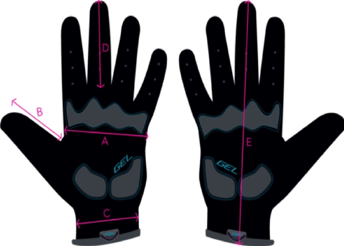 GUANTE CICLISMO LYCRA TRIP LARGO DISEÑOS UNISEX NUEVO & ORIGINAL - 3