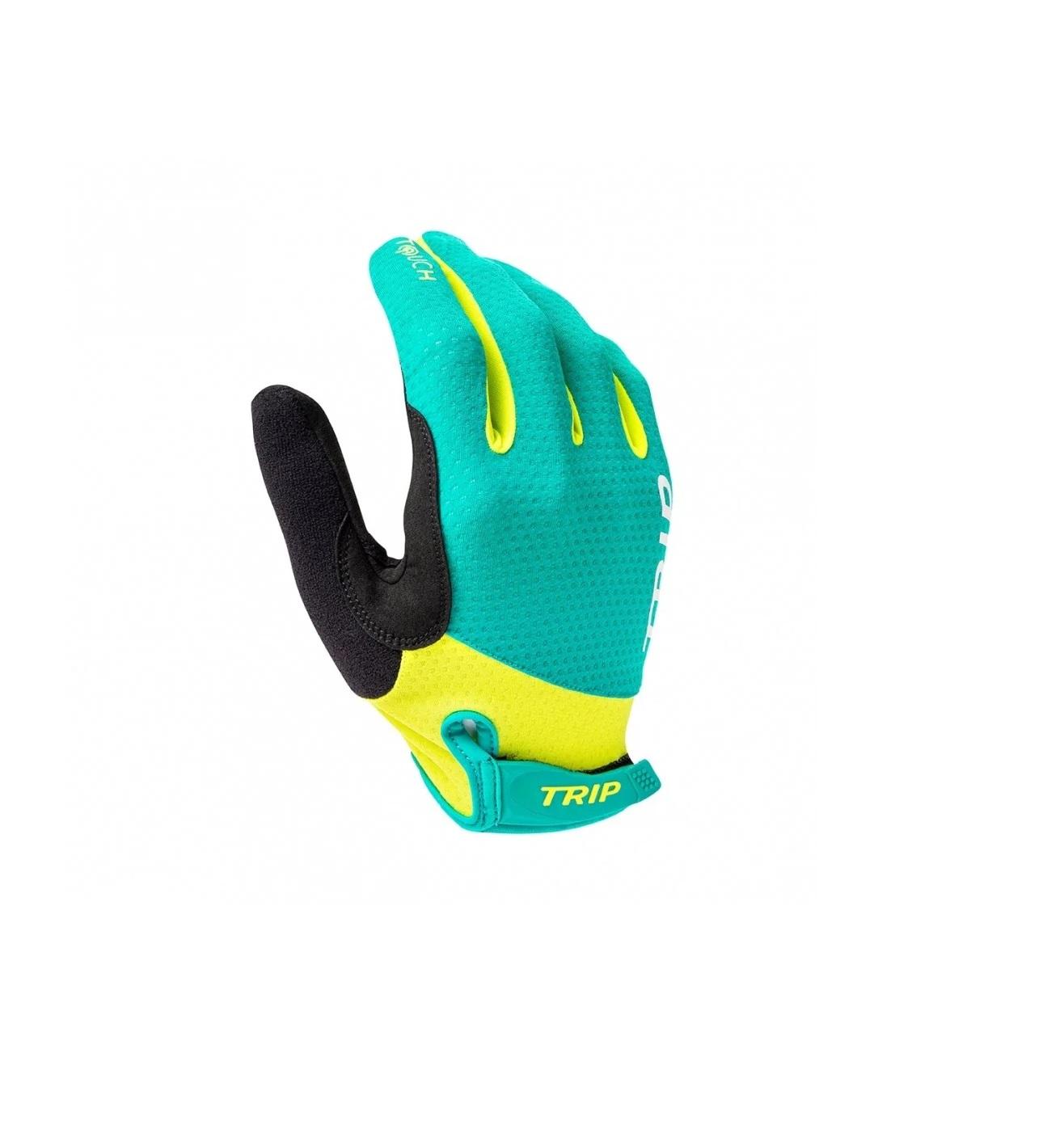 GUANTE CICLISMO POLIESTER / ELASTANO TRIP LARGO DISEÑOS HOMBRE NUEVO & ORIGINAL VERDE - 1