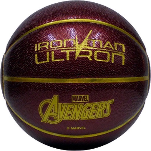 BALÓN BASQUETBOL JOEREX MARVEL N°7 PU NUEVO & ORIGINAL NEGRO - 1