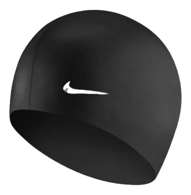 GORRA NATACIÓN NIKE JUNIOR SILICONA COLORES NUEVA & ORIGINAL NEGRO - 1