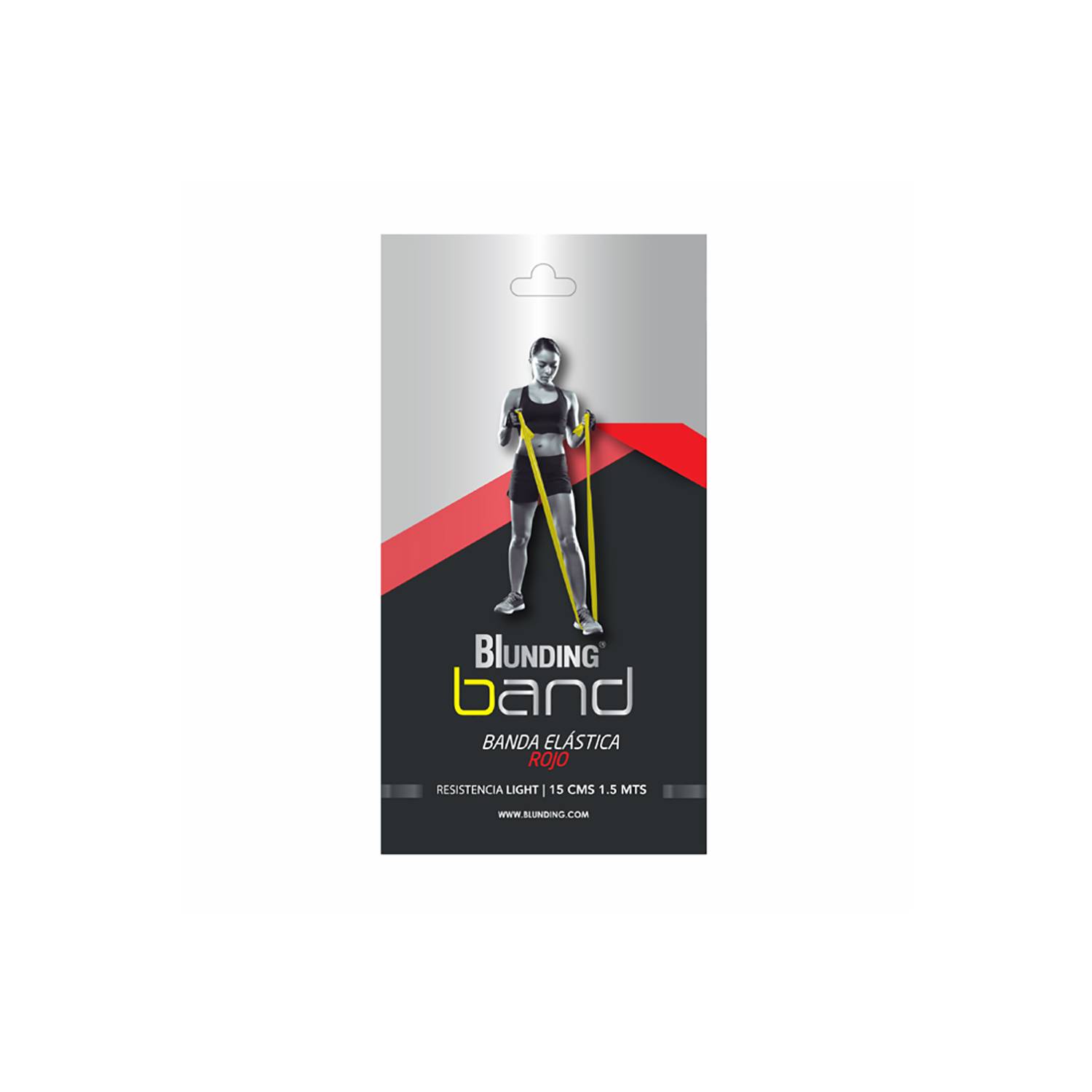 BANDA ELASTICA BLUNDING 1.5 MTS ROJA - 2