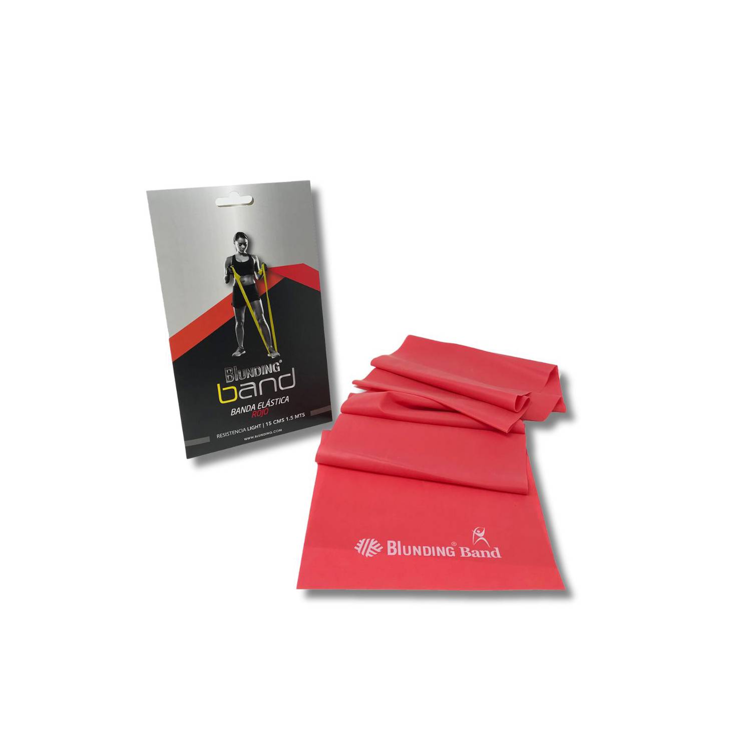BANDA ELASTICA BLUNDING 1.5 MTS ROJA - 4