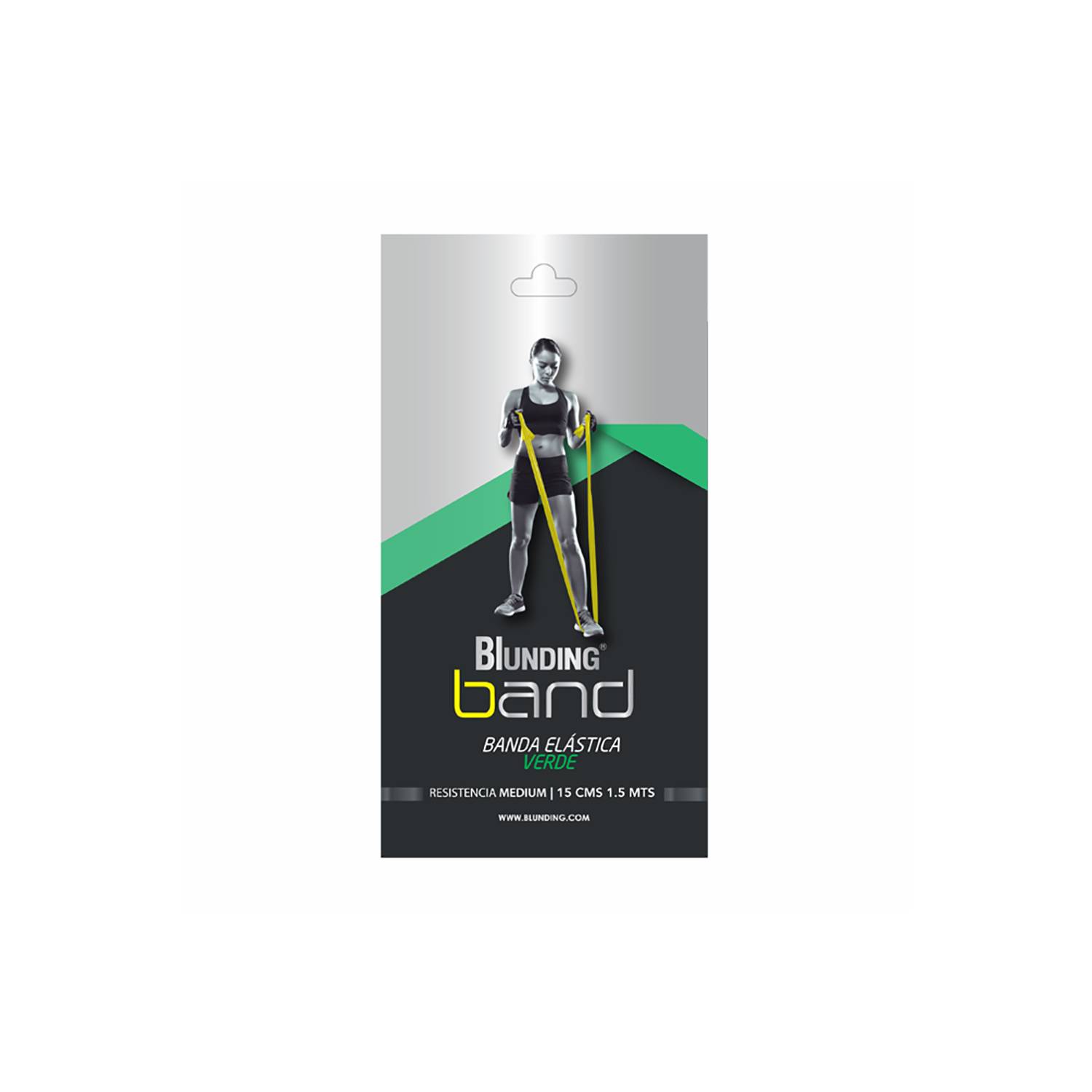 BANDA ELASTICA BLUNDING 1.5 MTS VERDE - 2