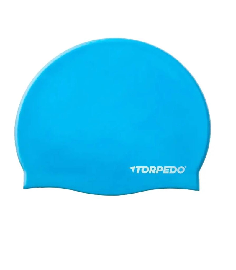 GORRA NATACION SILICONA PRO ADULTO TORPEDO - CELESTE - TAMAÑO UNICO - 3