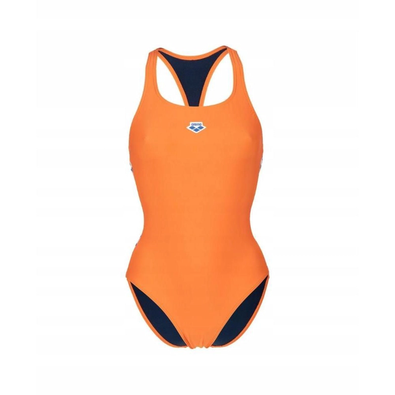 TRAJE DE BAÑO MUJER ARENA CLASSIC ICONS NARANJA - 1