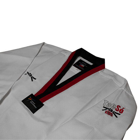 DOBOK DIAMOND CUELLO ROJO NEGRO TAESO - 2