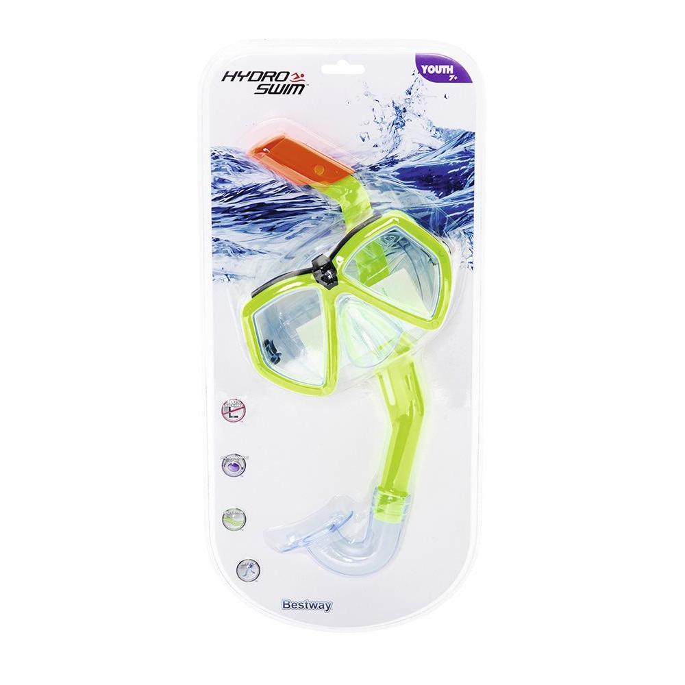 MÁSCARA CON SNORKEL BESTWAY HYDROSWIM INFANTIL 7+ - 1