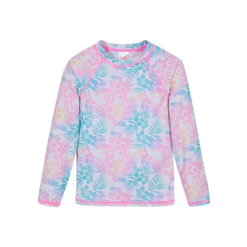 POLERA DE BAÑO NIÑA M/L FILTRO UV FLORES H2O - 1