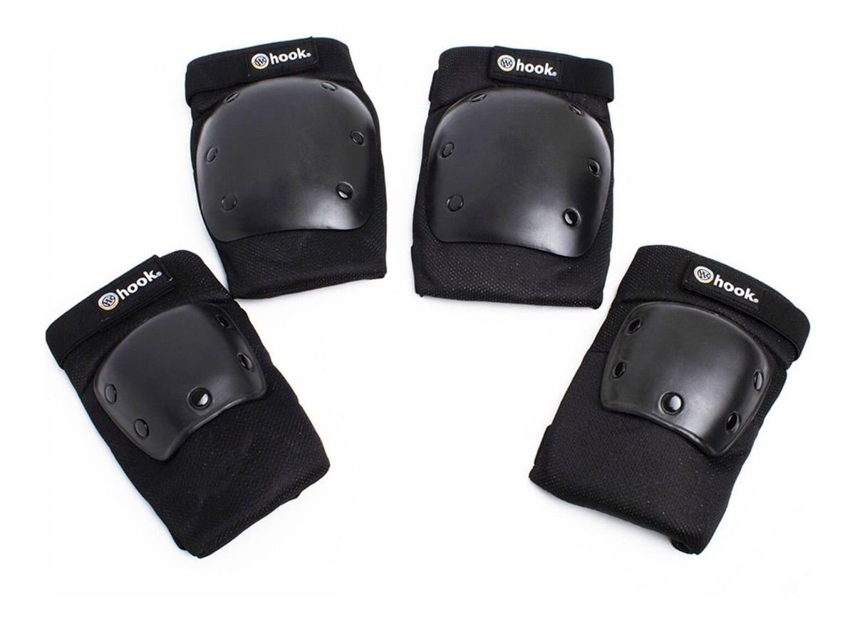 SET DE PROTECCIONES PATINAJE SKATE NUEVO Y ORIGINAL HOOK - 1