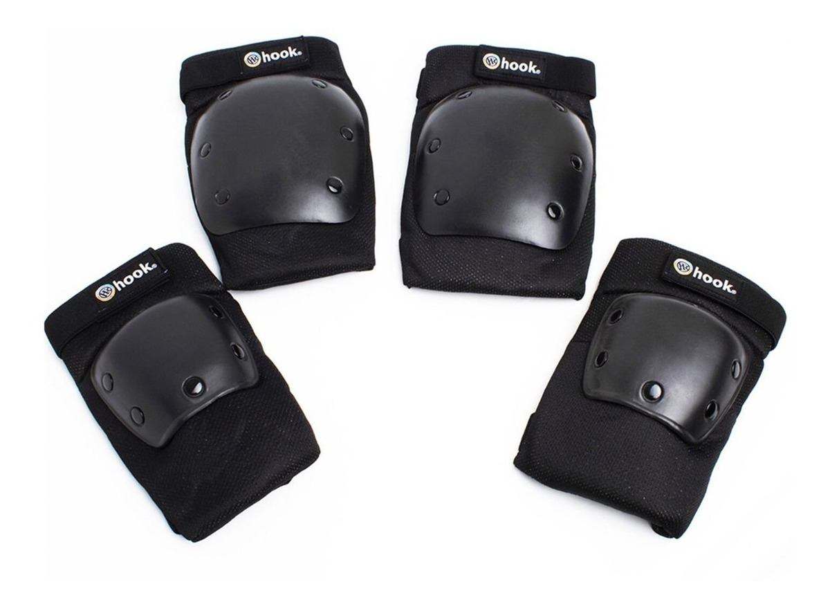SET DE PROTECCIONES PATINAJE SKATE NUEVO Y ORIGINAL HOOK - 3