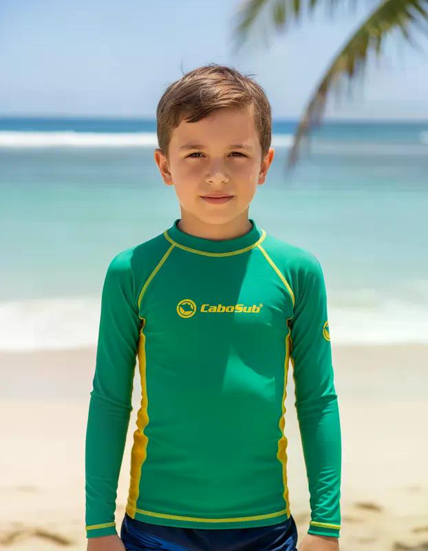 POLERA BAÑO FILTRO UV INFANTIL MANGA LARGA NUEVO CABOSUB - 2