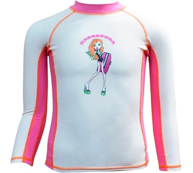 POLERA BAÑO FILTRO UV INFANTIL NUEVA & ORIGINAL BARRACUDA | ROSADO - 1