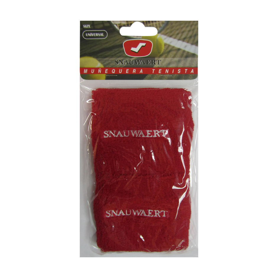 MUÑEQUERA DEPORTIVA TOALLA ROJO SNAUWAERT - 1