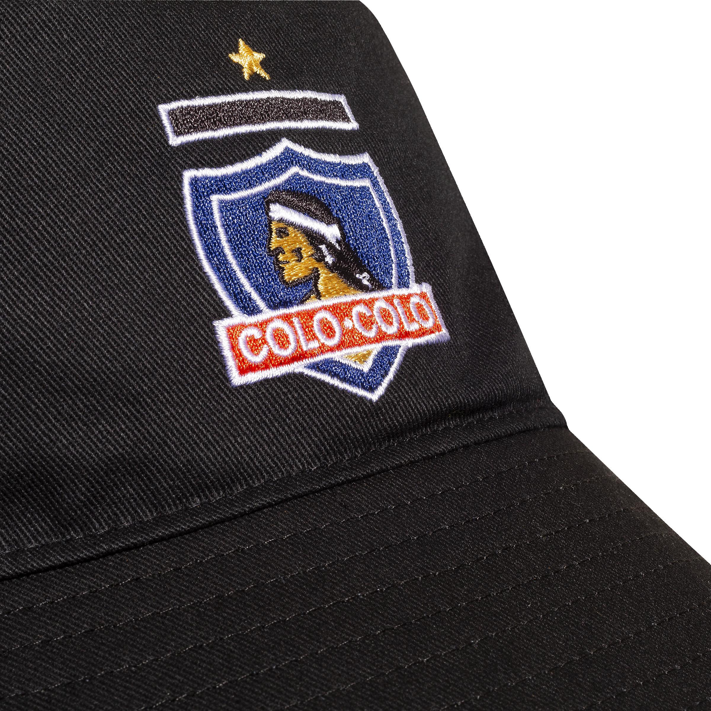 GORRO ADIDAS NEGRO BUCKET COLO COLO 2024 NIÑO NUEVO ORIGINAL - 2