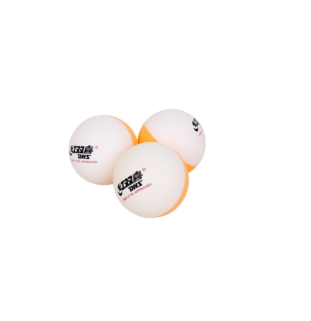 SET 10 PELOTAS PING PONG DHS BICOLOR - 4